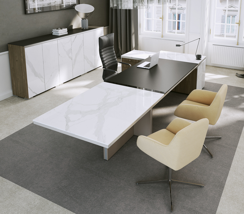 managment-schreibtisch-ARIO integriertes-Sideboard-polierter-stein.jpg